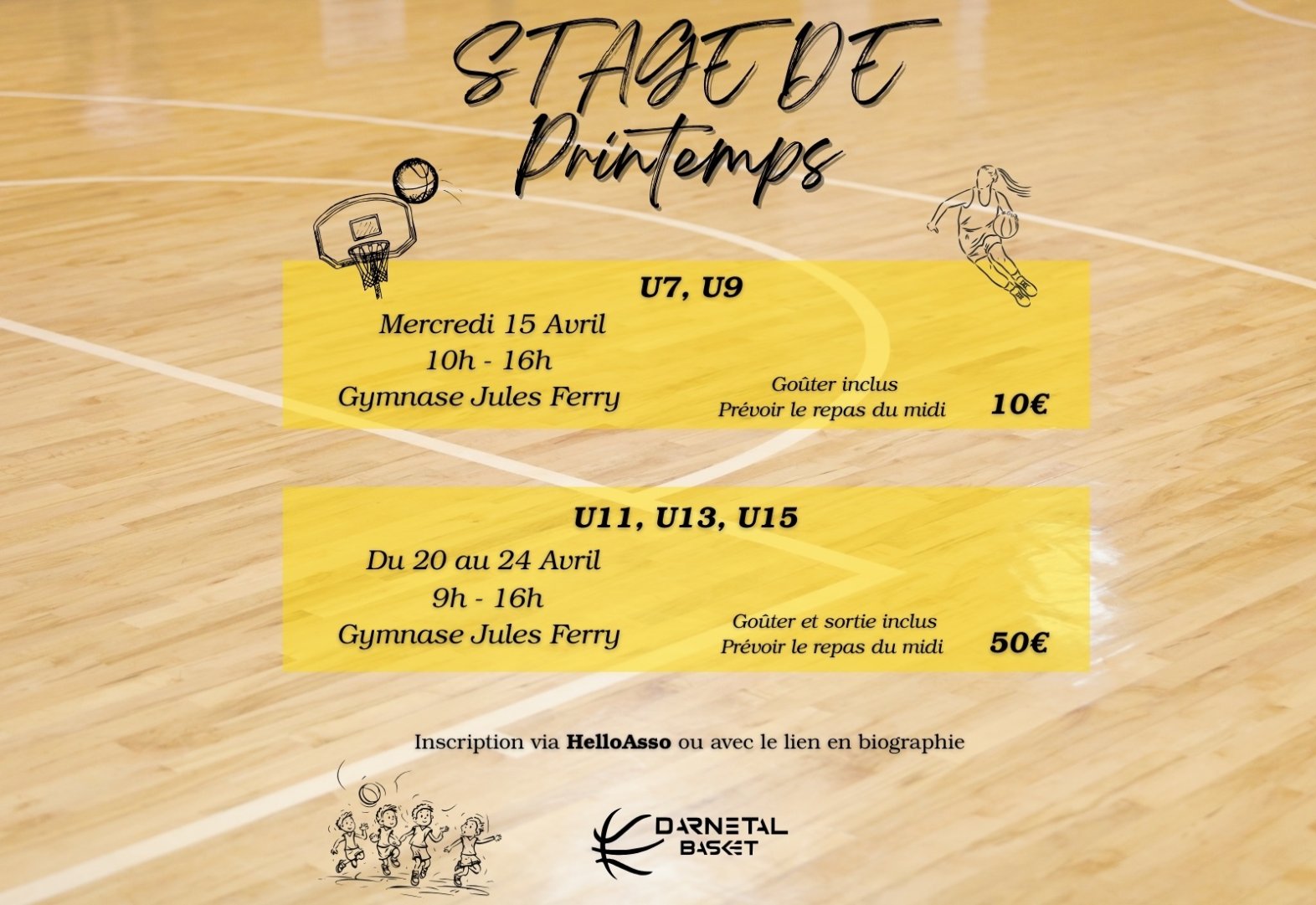 Inscription stage de printemps