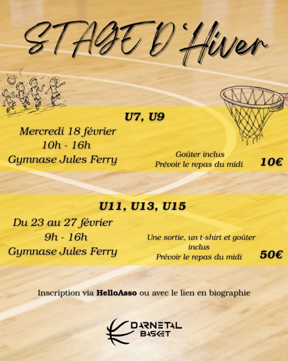 Inscription stage d'hiver